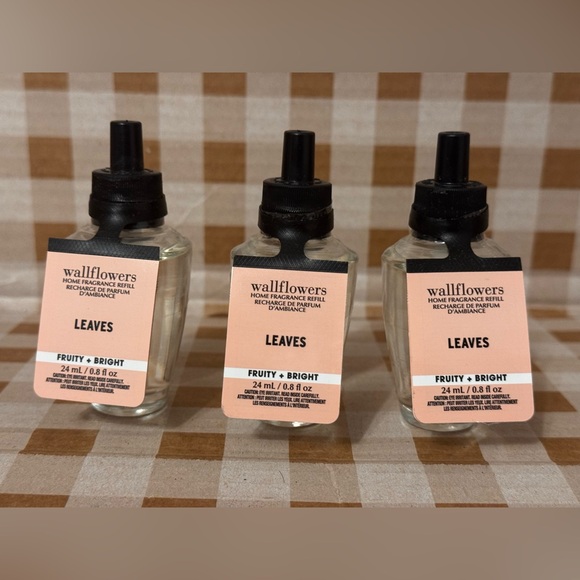 Bath & Body Works Other - NWT(3) LEAVES B&BW Wallflower Refills  2025